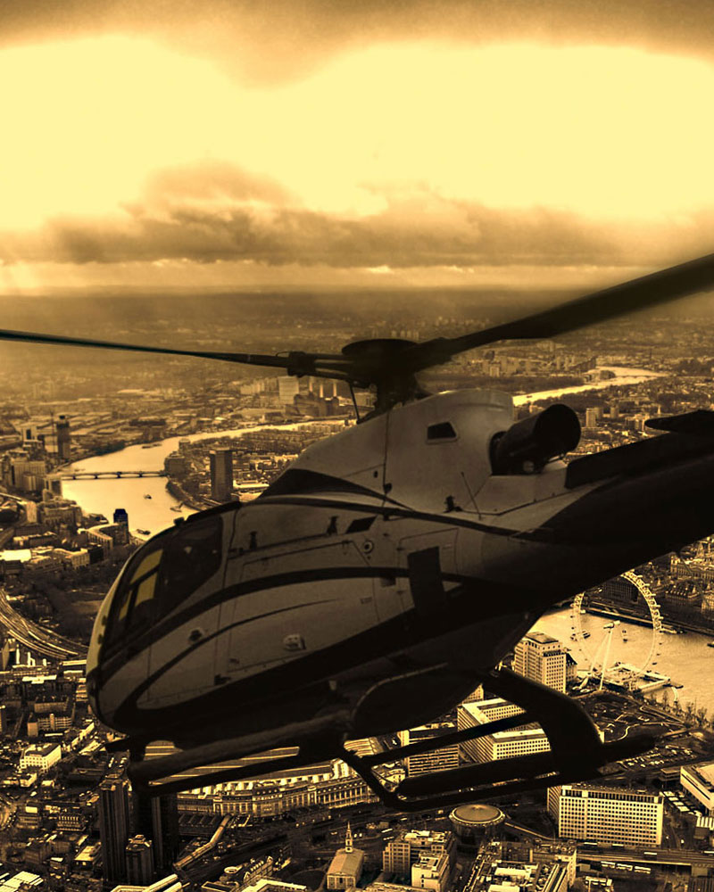 <br>Jet and Helicopter.